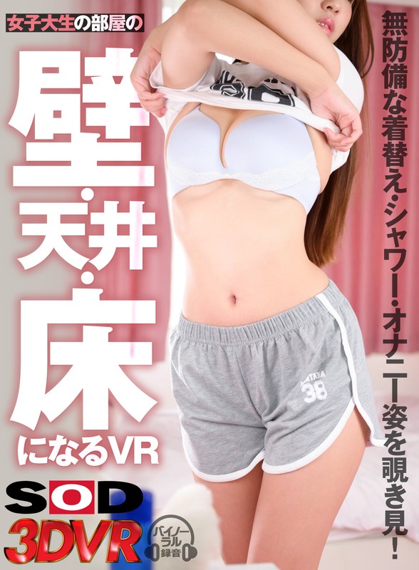 13dsvr00899♡盗撮・のぞき|【VR】女子大生の部屋の壁・天井・床になるVR 無防備な着替え・シャワー・オナニー姿を覗き見！