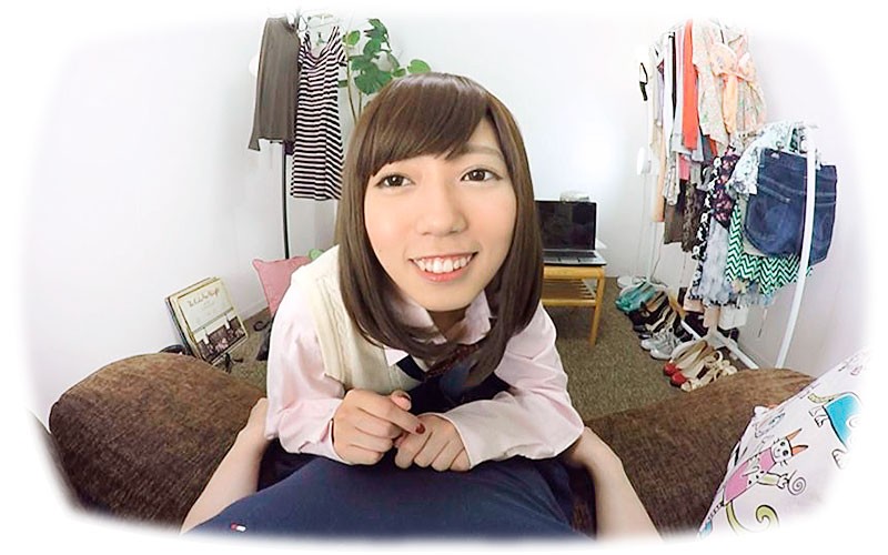 h_1116caca00065♡美少女|【VR】ふんわり美少女JKの癒し系フェラ 藤川れいな